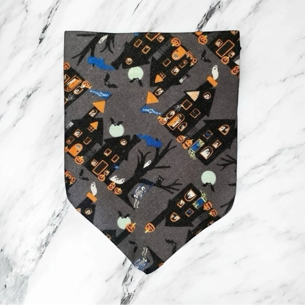 DOG Bandana - Haunted House - Size L Large